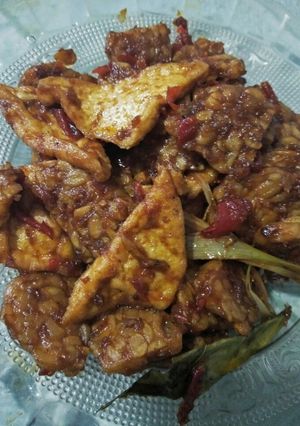 Foto resep Tempe tahu masak pedas manis