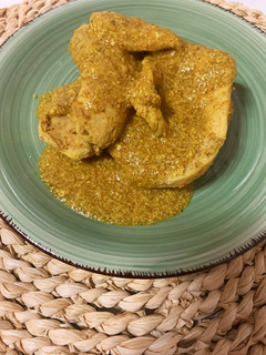 Una foto de Pollo al curry fit