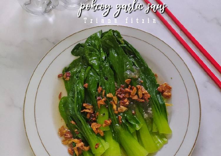 Pokcoy garlic sauce