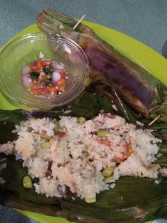 Foto resep Nasi Bakar Ikan Pindang + Petai