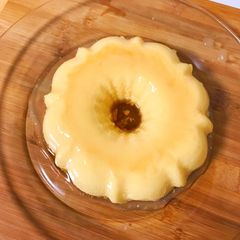 A picture of Low Carb (Keto-friendly) Flan Custard dessert White Chocolate Pumpkin.