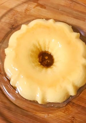 A picture of Low Carb (Keto-friendly) Flan Custard dessert White Chocolate Pumpkin.