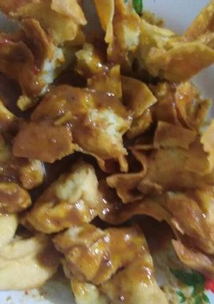Foto resep Batagor komplit teri ayam bumbu sate