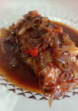 Foto resep Ikan kakap merah kecap saos tomat