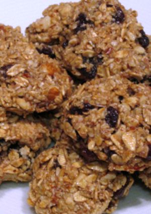 Una foto de Cookies de plátano y avena