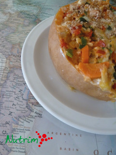 Una foto de Calabaza Rellena muy Vegetariana