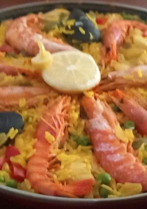 A picture of Canary Islands Seafood Paella.