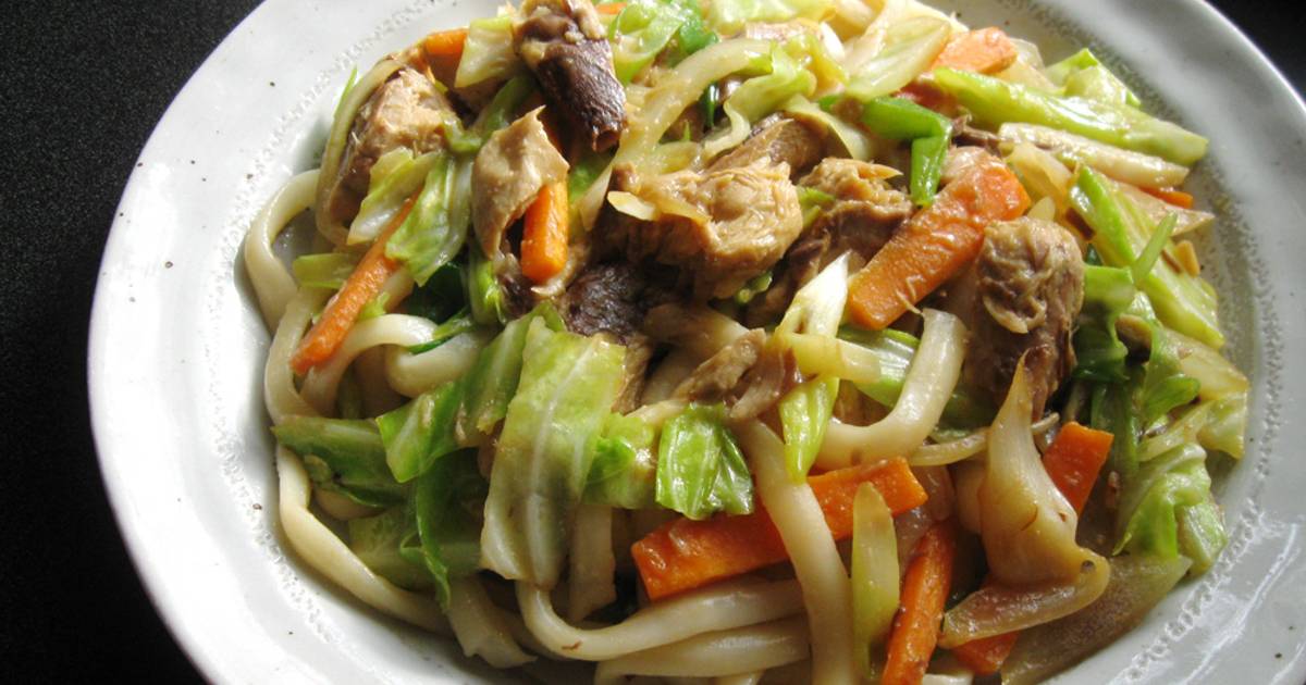 Mackerel ‘ChanChanYaki’ Udon Recipe by Hiroko Liston Cookpad