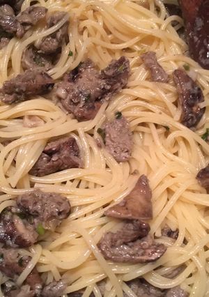 Foto di Pasta con funghi saltati in padella