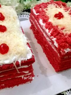 Foto resep Red Velvet Steam Cake