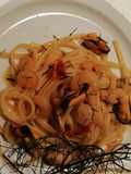 Linguine con frutti di mare e finocchietto selvatico
