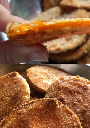 Una foto de Milanesitas de zapallo