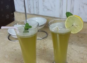 صورة لوصفة عصير الليمون والنعناع