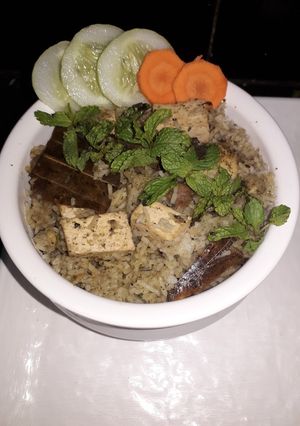 A picture of Panner mint pulao.