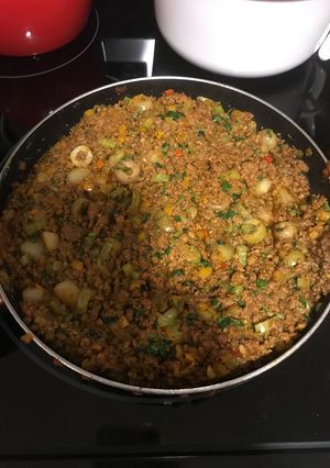 Una foto de Picadillo habanero