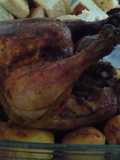 دجاج محمر في الفرن poulet rôti au four