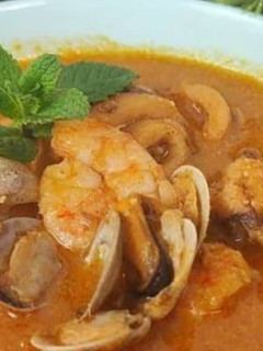 Una foto de Sopa de marisco