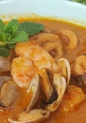 Una foto de Sopa de marisco