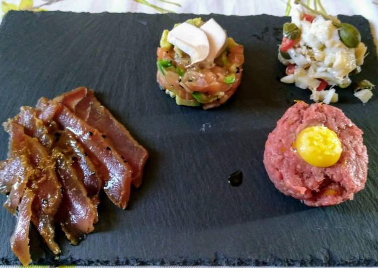 Tris di Tartare e Tonno marinato