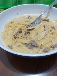 Foto resep Spaghetti Carbonara simple