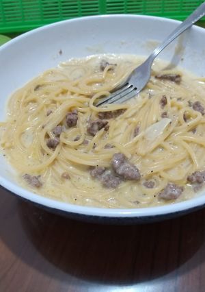Foto resep Spaghetti Carbonara simple