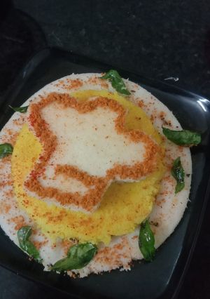 A picture of Idli Dhokla.