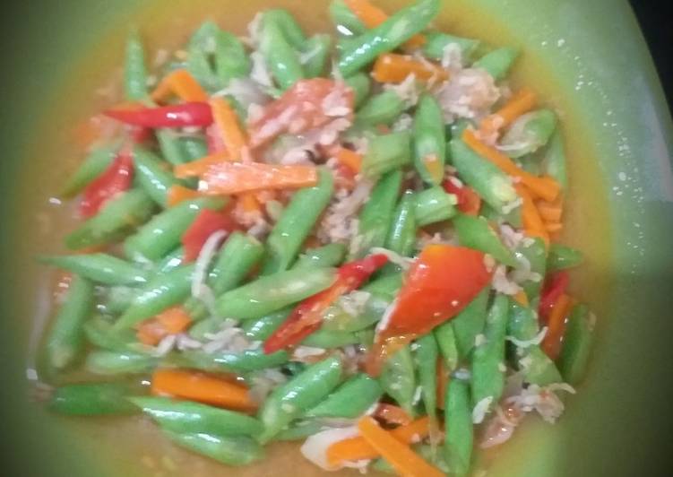 Resep Tumis buncis + wortel yang simpel