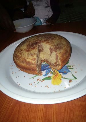 A picture of Mawe tatu marble cake #bakedsnacks.