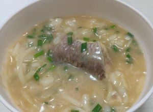 Hình của món Bánh canh bột gạo nấu cá hồng.