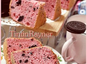 Foto resep Strawberry Oreo Milk Chiffon Cake .Krucils pasti suka