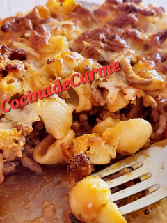 Una foto de Pipe Rigati (tiburones) gratinados