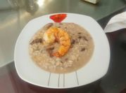 Una foto de gambas jengibre