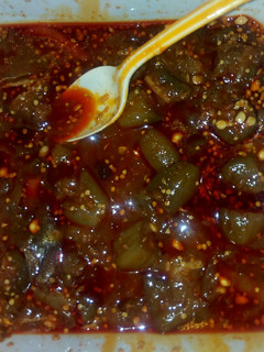 A picture of Mbirimbi pickle #indiandishcontest.
