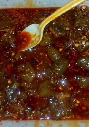 A picture of Mbirimbi pickle #indiandishcontest.