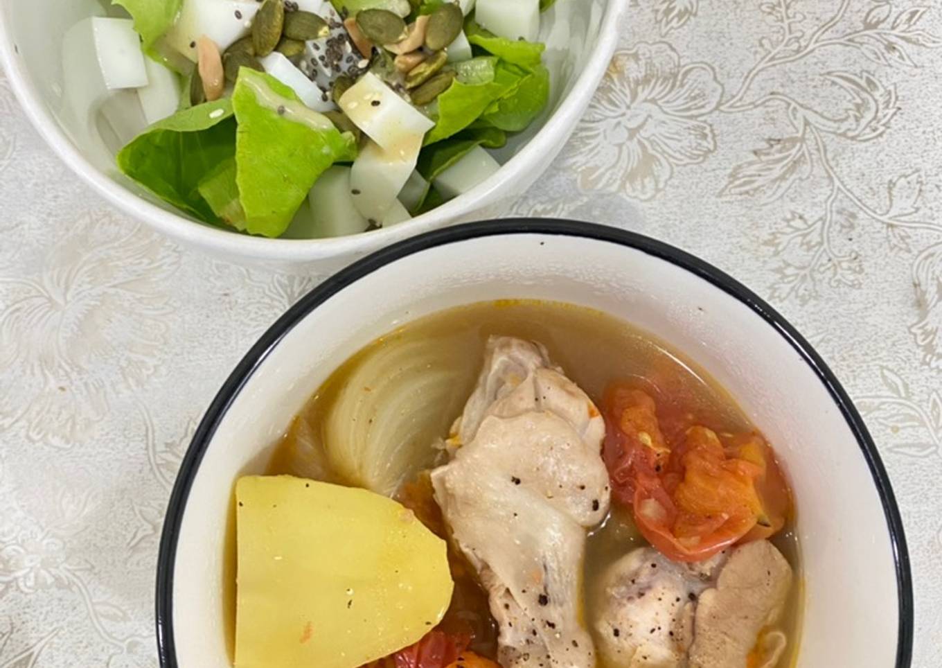 Chicken and vegetable soup