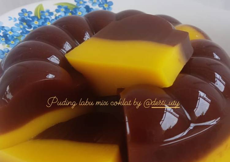 Bumbu Pudding labu mix coklat | Cara Masak Pudding labu mix coklat Yang Mudah Dan Praktis