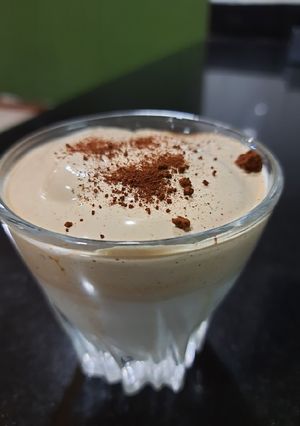 A picture of Dalgona coffee.