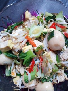 Foto resep Oseng tahu pokcoy tauge telor puyuh