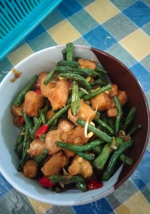 Foto resep Tumis kacang panjang tempe gembus
