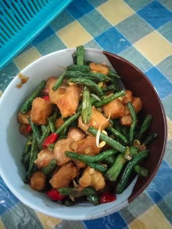 Cara Gampang Membikin Resep Tumis kacang panjang tempe gembus yang Uenak Anti Ribet, Lezat Sekali