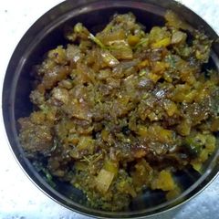 A picture of Banana stem stir fry.