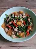 Tumis Kangkung Cumi Asin