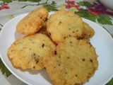 Arepitas de yuca con puerro y queso parmesano