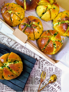 Foto resep Korean Garlic Bread with homemade Cream Cheese