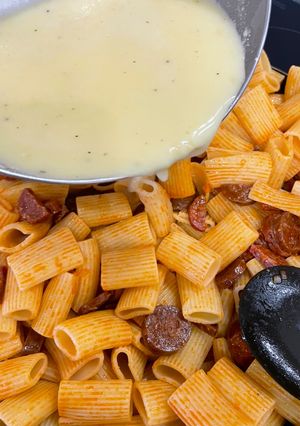 Une photo de Pâtes Chorizo Parmesan