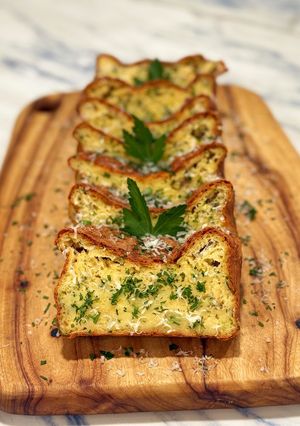 A picture of Zucchini cheese bread.