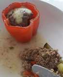 Thịt bò nhồi ớt chuông♥️