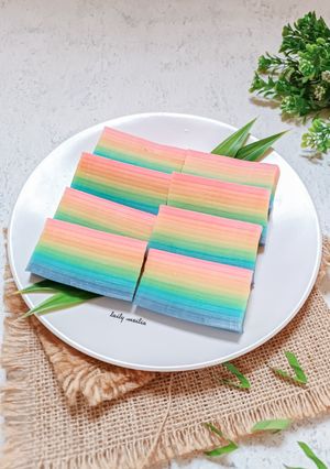 Foto resep Lapis Pepe Rainbow
