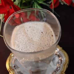 A picture of Banana and date shake.