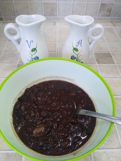 Una foto de Frijoles negros en potaje
